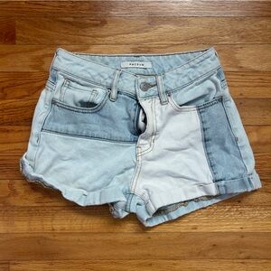 PacSun Denim Patchwork Jean Shorts